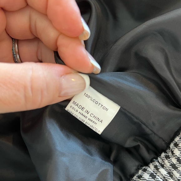 Princess Polly Black and White Gingham Puffer Jacket - Picture 6 of 8